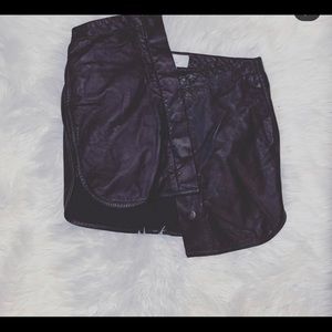 Adam by Adam Lippes Leather Mini Skirt